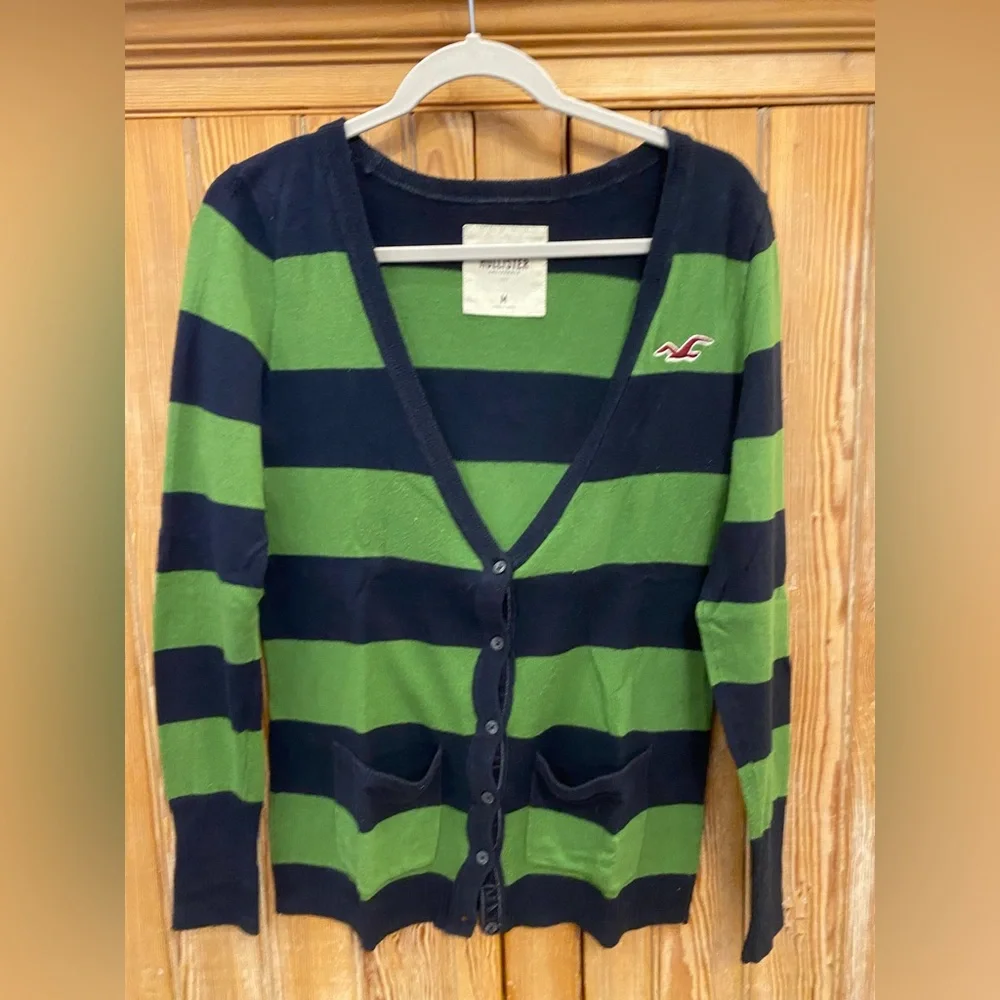 Hollister striped cardigan, size M - Picture 1 of 6